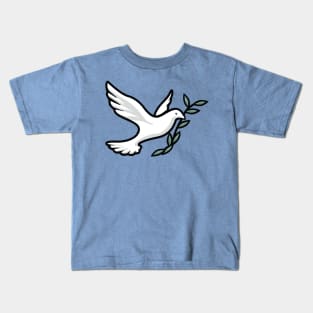 Dove with Olive Branch Kids T-Shirt